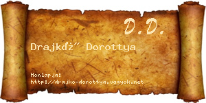 Drajkó Dorottya névjegykártya