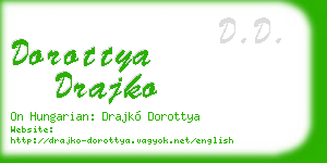 dorottya drajko business card